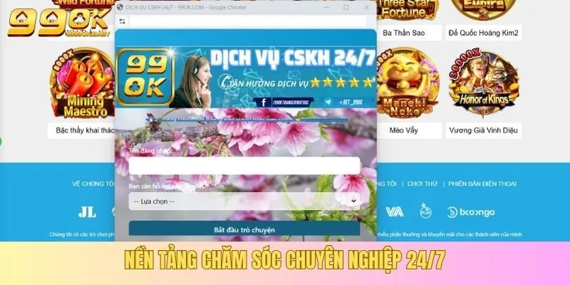 Nền tảng chăm sóc chuyên nghiệp 24/7